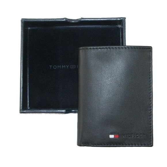 Tommy Hilfiger Men's Leather Stockton Credit Card Organizer Wallet - Picture 2 of 4